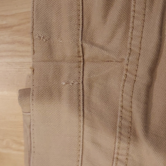 Women's Size 10 Lauren Ralph Lauren Beige Modern Straight Cropped Jeans VGC - Picture 6 of 9